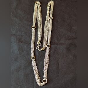 Elegant Silver Tone Women's Necklace. Liz Claiborne. Stamped.